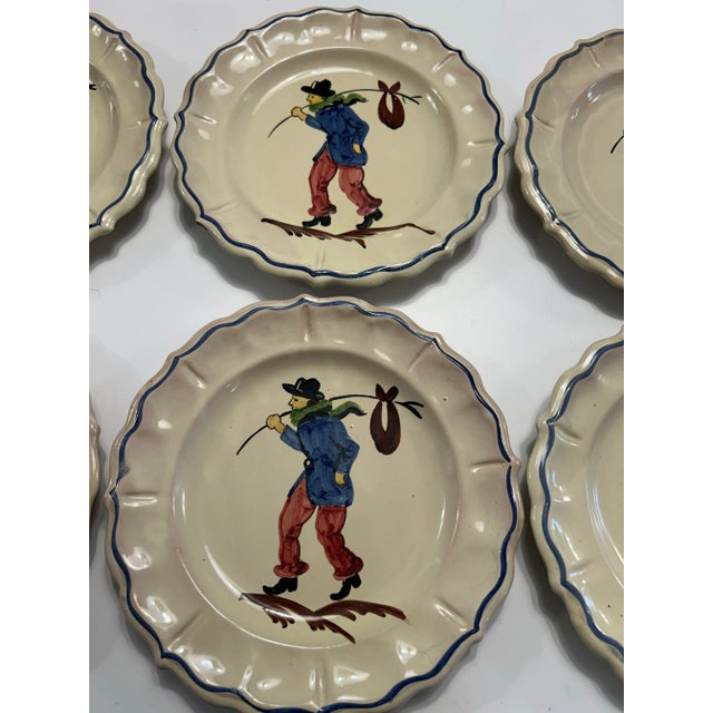 1960s 1960s Tuscany Peasant Ware Plates- Set of 6 For Sale - Image 5 of 10