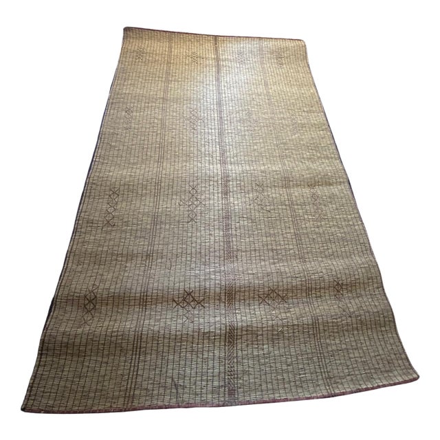 Tuareg Rug in Plant Fibers and Leather, 1990s For Sale