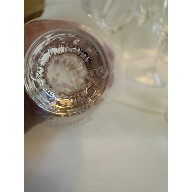Vintage 1970s Lenox "Autumn" Collection Handblown Crystal Water Glasses 7.75" High 24k Gold Encrusted Band - Set of 12 For Sale - Image 13 of 18