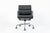 This authentic Eames for Herman Miller Soft Pad Management Height leather office chair from the Aluminum Group Collection...