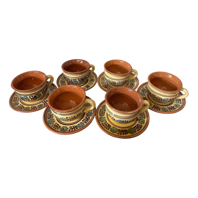 Ceramic Tea Service, 1970, Set of 9 For Sale
