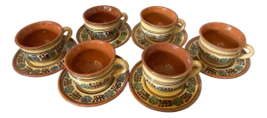 Ceramic Tea Service, 1970, Set of 9