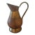 Vintage Dinanderie Copper & Brass Pitcher With Scallop Detail – Timeless Belgian Craftsmanship For Sale