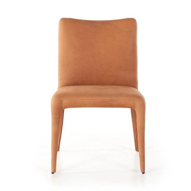 Camel Four Hands Monza Dining Chair, Heritage Camel Leather For Sale - Image 8 of 13