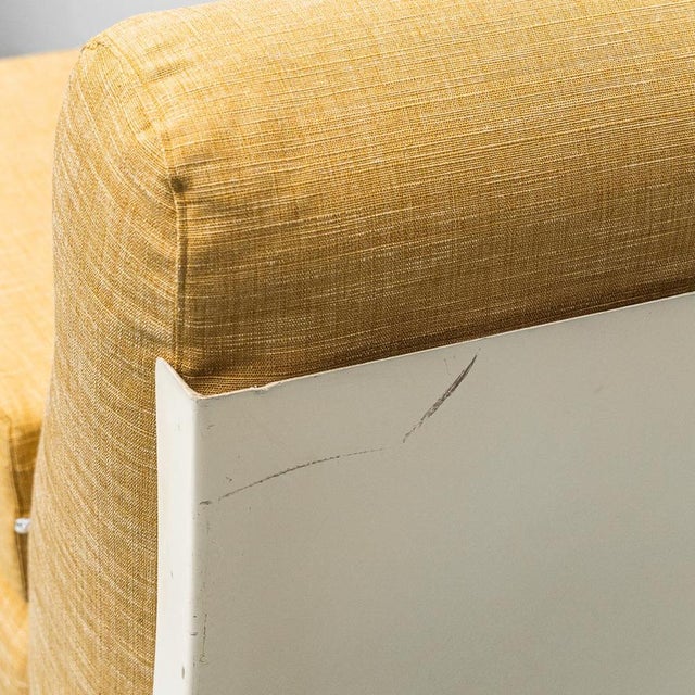 Yellow Fabric and Plastic Armchairs, 1970s, Set of 2 For Sale - Image 11 of 12