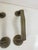 Metal Art Deco Brass Handles, Italy, 1940s, Set of 2 For Sale - Image 7 of 12
