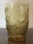 1930 Art Deco Rene Lalique Amber Tumbler Glass Vase Blidah Pattern Fruit and Leaves For Sale - Image 10 of 11