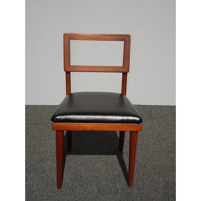 Mid-Century Modern Vintage Mid Century Danish Modern Black Side Chair For Sale - Image 3 of 13