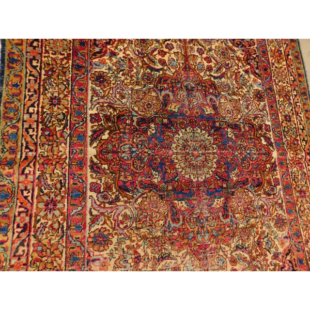 Antique Persian Kerman Lavar Rug For Sale - Image 4 of 13