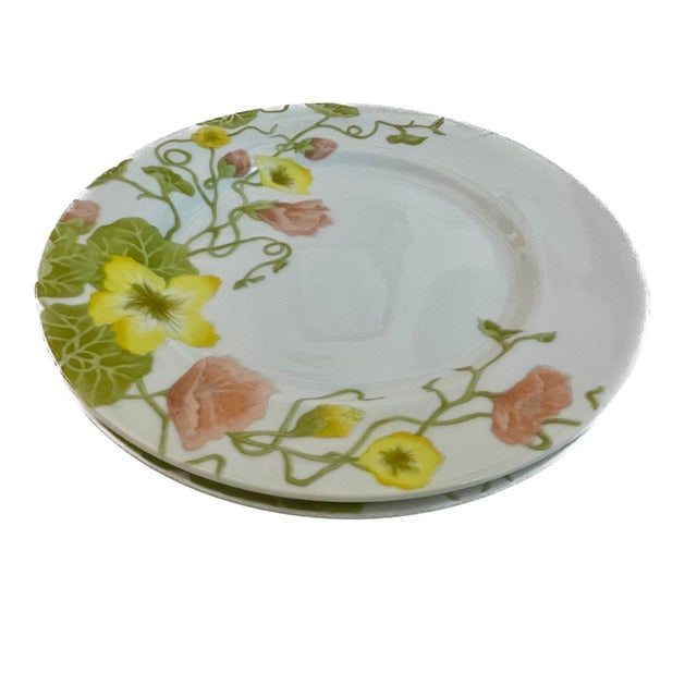 Add a touch of 1970s botanical charm to your table or wall display with this striking pair of salad or dessert plates by...