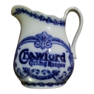 Antique Crawford Flow Blue Creamer