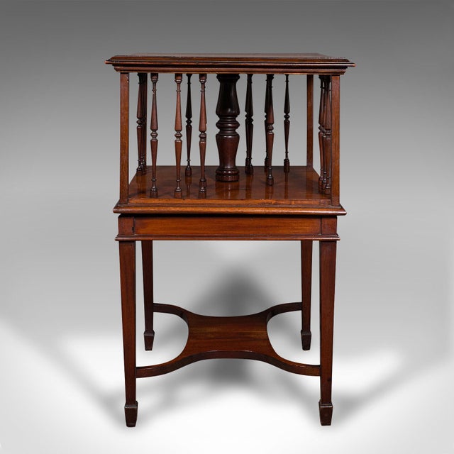 1910's Antique Revolving Bookcase For Sale - Image 6 of 8