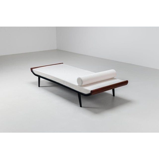 1950s Cleopatra Daybed in White Fabric by Dick Cordemeijer for Auping, Netherlands, 1954 For Sale - Image 5 of 11