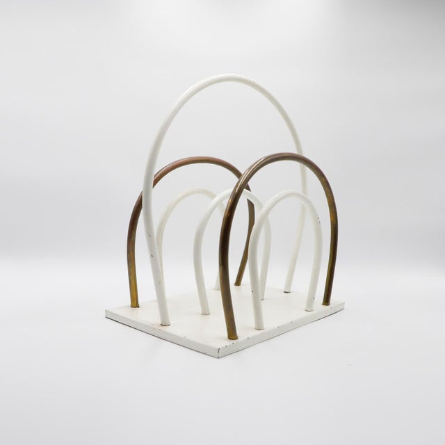 Mexican 1940s Art Deco Magazine Rack For Sale - Image 3 of 4