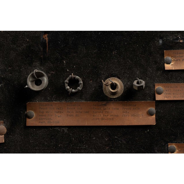 Black Columbia Bicycles Framed Parts Salesman Display, C. 1920s For Sale - Image 8 of 11
