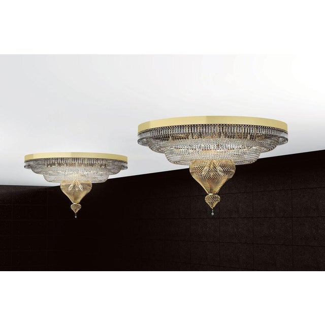 Doha 34 Lights Cascading Chandelier in Polished Chrome and Crystal by Aggiolight For Sale - Image 10 of 12