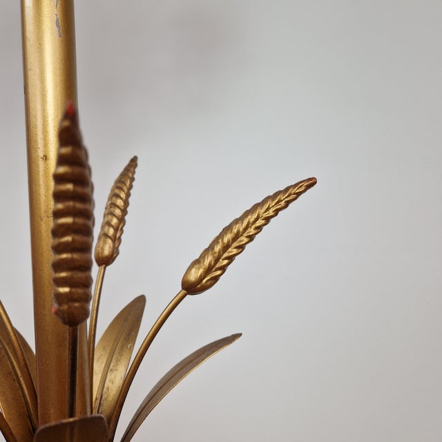 Florentine Gilt Metal Floor Lamp attributed to Hans Kögl, 1970s For Sale - Image 10 of 14