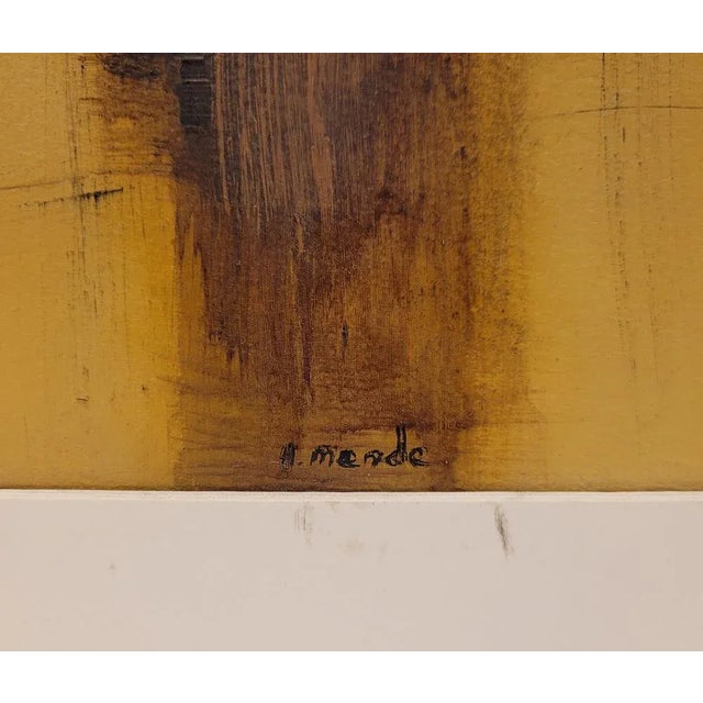 Andrés Mende, Informal Abstract Composition, 2000s, Mixed Media on Paper For Sale - Image 3 of 8