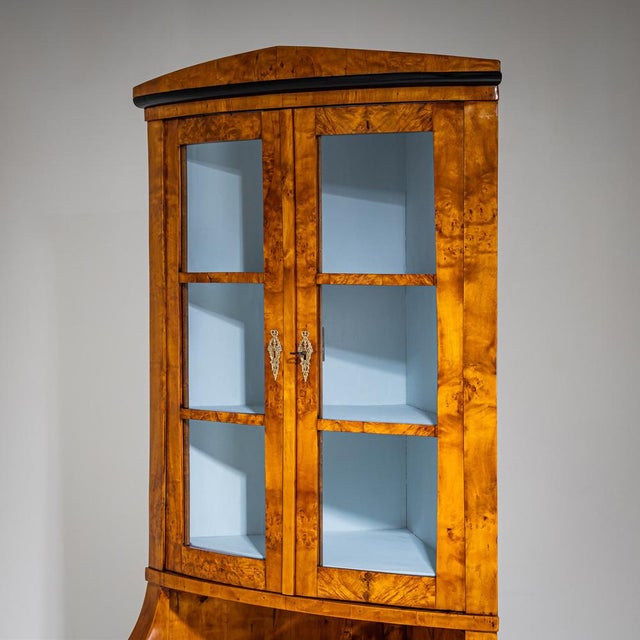 Biedermeier Corner Cabinet, 1820 For Sale - Image 5 of 10
