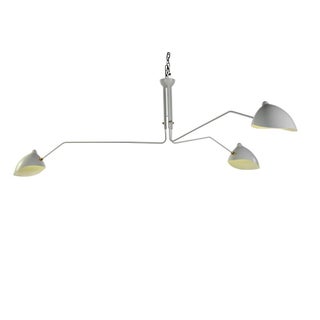 White Serge Mouille-Inspired Pendant Lamp For Sale
