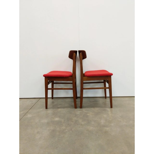 1960s Pair of Vintage Danish Modern Dining Chairs For Sale - Image 5 of 6