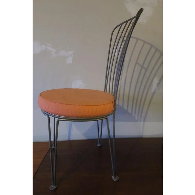 Vintage Cast Iron Garden Chair For Sale - Image 7 of 8