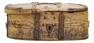 Metal Bound Box, 1840s