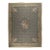 9x12 Vintage Aubusson Flat Weave Wool Rug, Olive Green Star Lattice For Sale