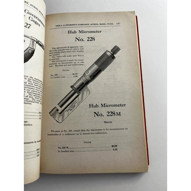 1910s 1915 Starrett Tools Book For Sale - Image 5 of 10