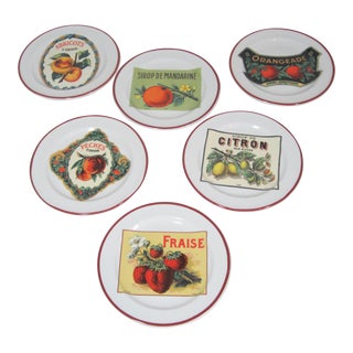 Vintage Williams-Sonoma Appetizer Plates - Set of 6 For Sale