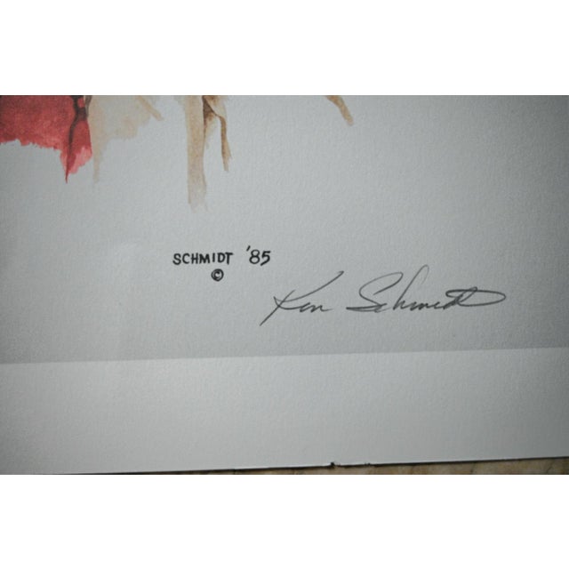 1980s 1980s Native American Portrait Print by Ken Schmidt – Signed & Numbered 326/900 For Sale - Image 5 of 6