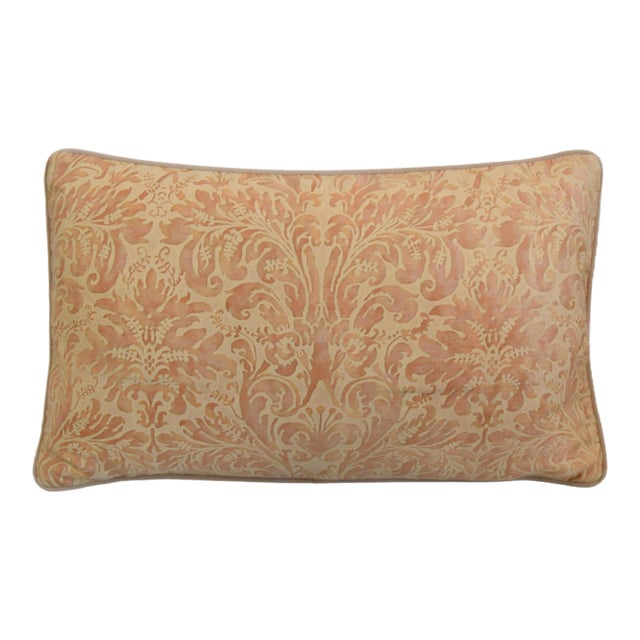 Mariano Fortuny Lucrezia Italian Botanical Feather/Down Pillow For Sale