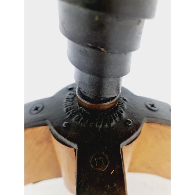 Wood Bauhaus Swivel Office Chair in Wood by Puffdreh Kontorchair, 1930s For Sale - Image 7 of 11
