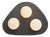 Rhoads Triangular Flush Mount, Oil Rubbed Bronze For Sale