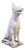 Vintage Concrete Guard Dog Sculpture, 1960s For Sale