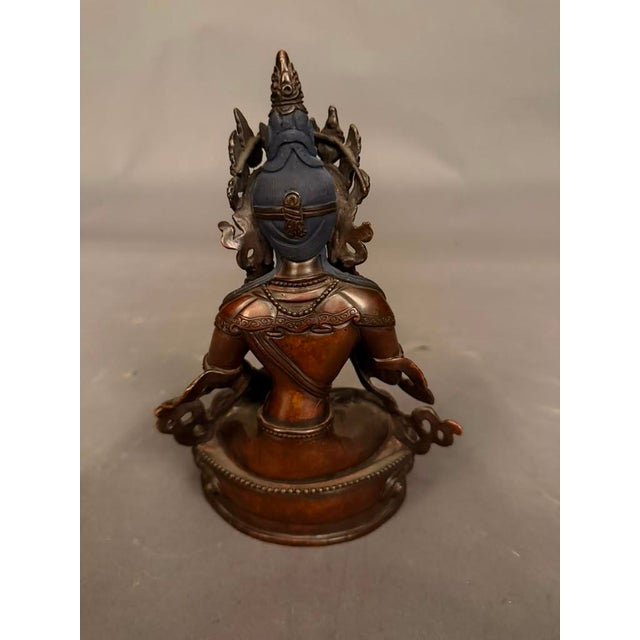 Bronze Statue of Buddha, Vintage For Sale - Image 11 of 14