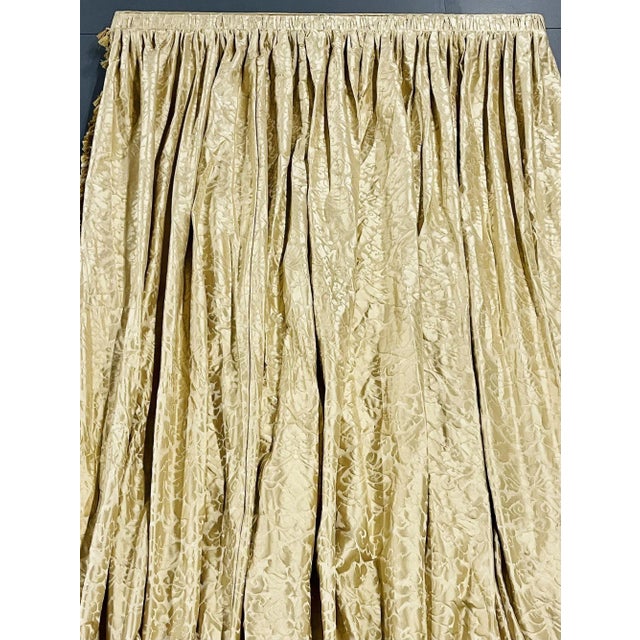 Contemporary Single Cream Curtain on Valance, Window Treatment, Drapery For Sale - Image 3 of 11