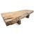 Late 20th Century Vintage Natural Edge Slab Lychee Coffee Table Bench For Sale - Image 5 of 9