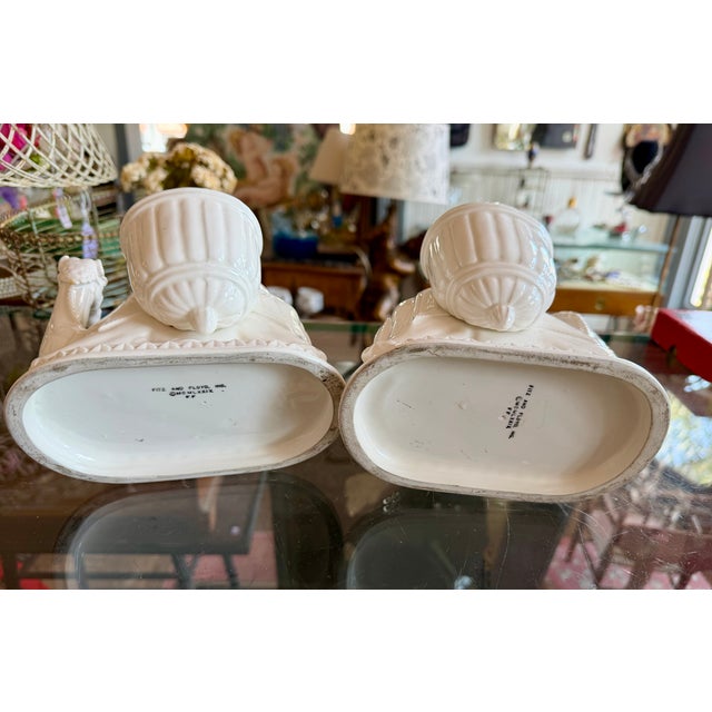 Mid Century Fitz & Floyd Ceramic Camel Candle Holders Pair For Sale - Image 13 of 13