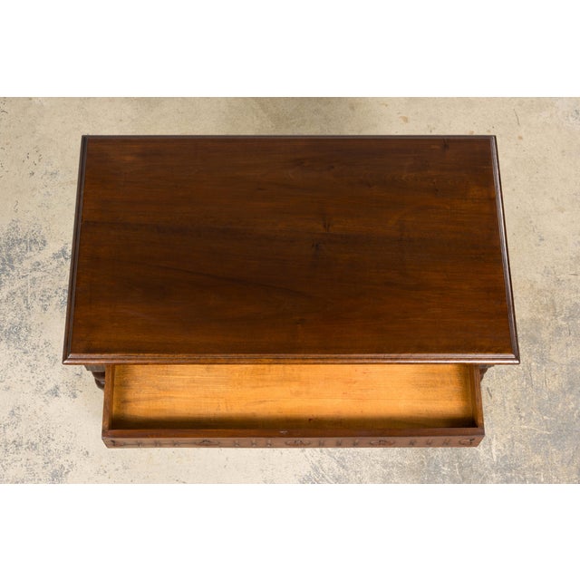 French Louis XIII Style Walnut Writing Table, Provence, Early 20th Century For Sale In New York - Image 6 of 15