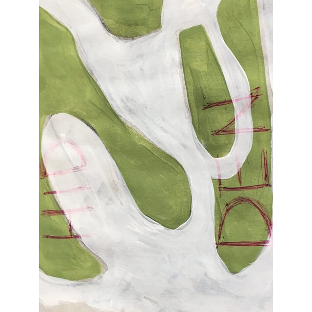 "Hid Den" Contemporary Conceptual Abstract Painting by CL Auker For Sale - Image 4 of 6