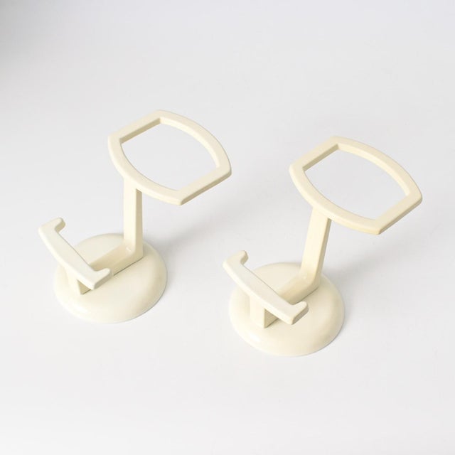 Mid-Century Modern German Space Age Metal Coat Hooks from Schönbuch, 1970s, Set of 2 For Sale - Image 3 of 10