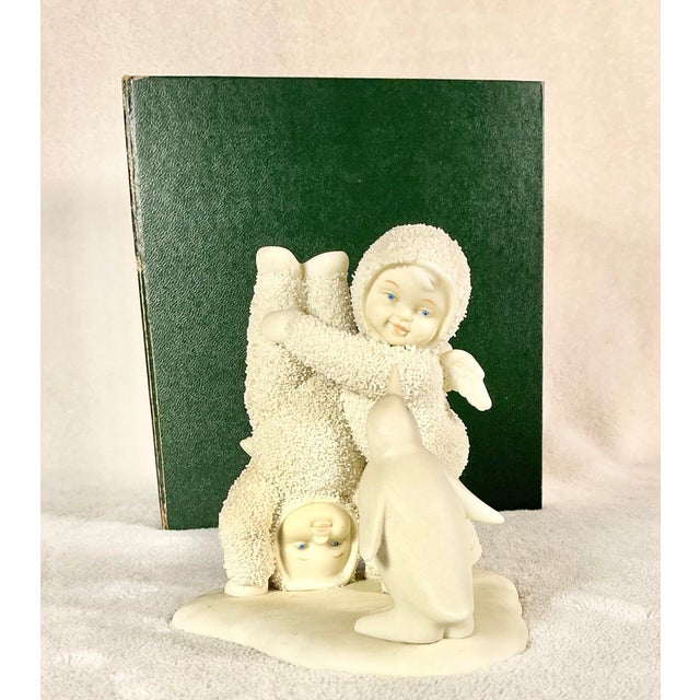 Figurative Department 56 Snowbabies "Which Way's Up?" Figurine 1996-97 With Original Box For Sale - Image 3 of 12