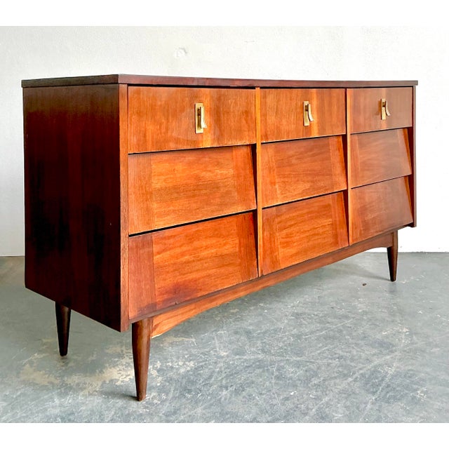 Vintage Midcentury Louvered Dresser For Sale - Image 12 of 12