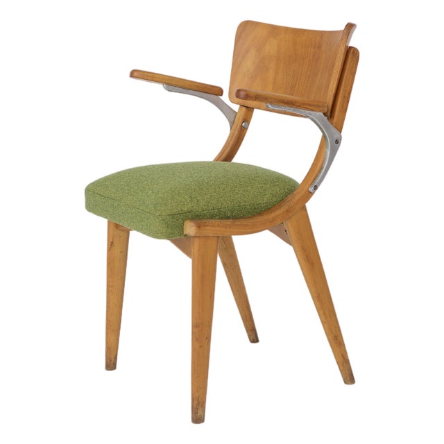 Vintage German Armchair in Beech, 1950s For Sale