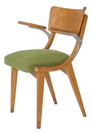 Vintage German Armchair in Beech, 1950s
