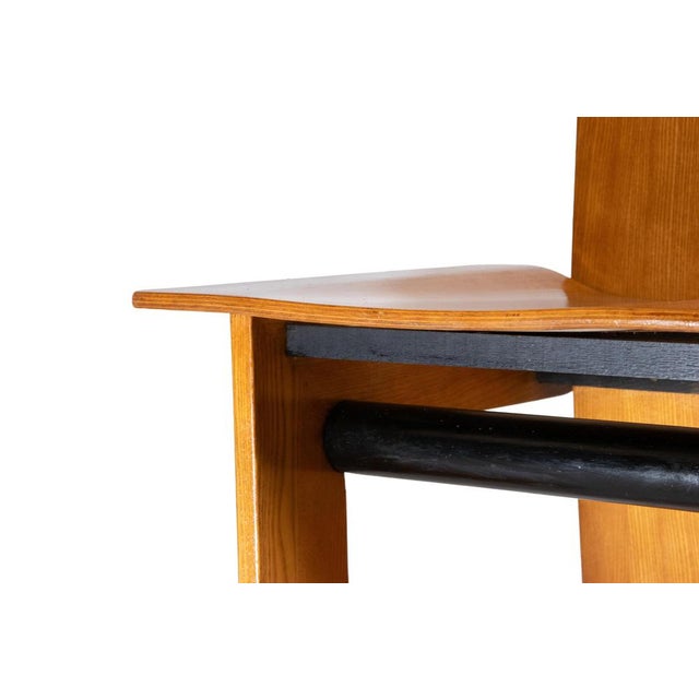Carlo Scarpa Set of Modernist Chairs by Carlo Scarpa for Gavina, Italy, 1974 For Sale - Image 4 of 7