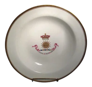1810 George III Chamberlains Worcester Armorial Plate