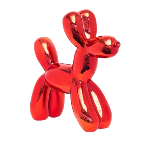 Interior Illusions Plus Red Ceramic Dog Piggy Bank - 12" tall