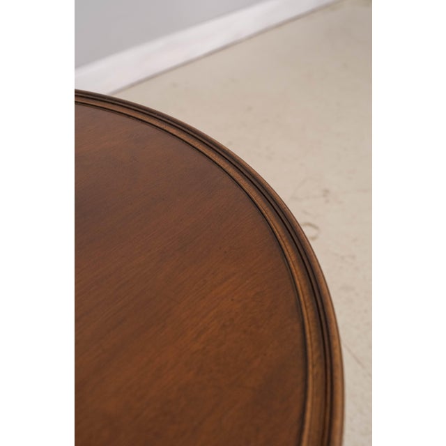 1970s Kittinger Colonial Williamsburg Wa-1010 Mahogany Pedestal Table For Sale - Image 5 of 10
